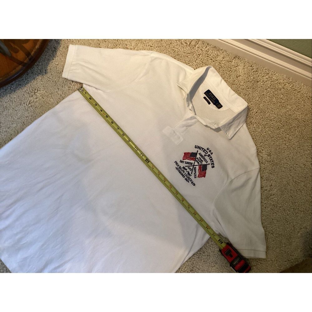 Polo Ralph Lauren Men's Patriotic Fourth Of July Flag Polo Shirt Size Large
